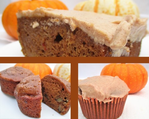 Pumpkin Applesauce Cake, Cupcakes & Muffins All In One Recipe