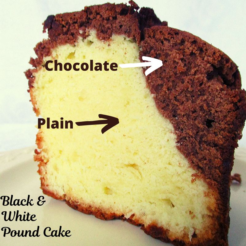 Black and White Pound Cake