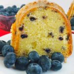 Blueberry Pound Cake With Lemon Glaze