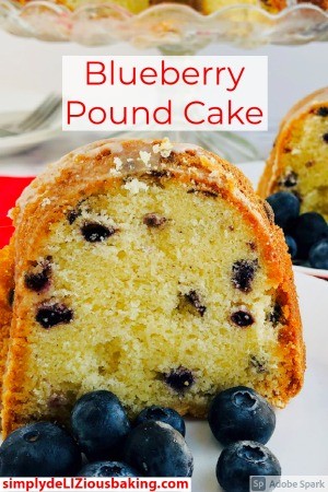 Yummy Blueberry Pound Cake