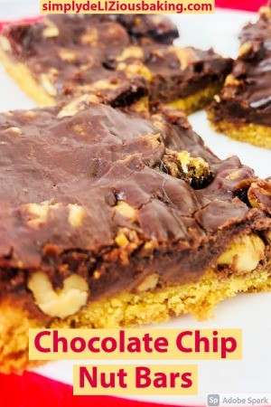 Chocolate Chip Bars With Nuts