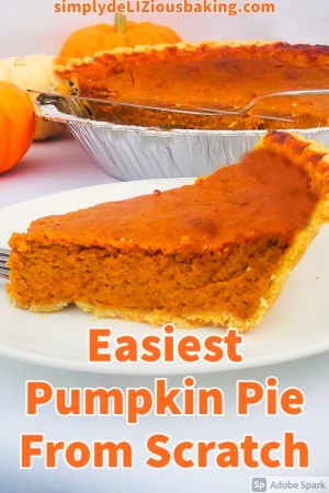 Simple pumpkin pie recipe from scratch