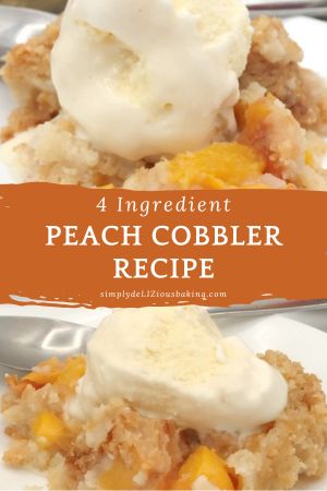 Simple Peach Cobbler With 4 Ingredients