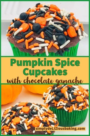 Simple Pumpkin Cupcakes Spiced With Chocolate Gananches 