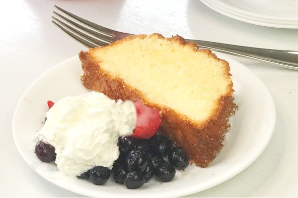 traditional pound cake loaf pan almond flavor