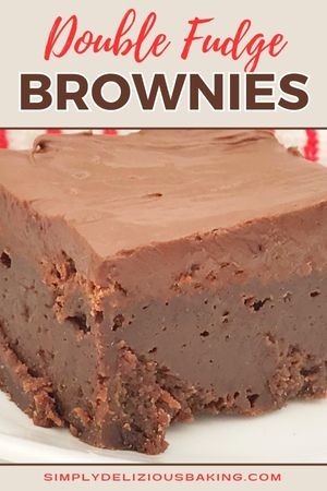 fudgy double chocolate brownies