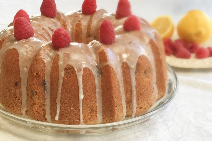 Lemon Raspberry Pound Cake Recipe